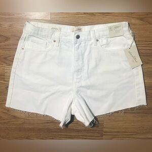 Universal Thread Co White Denim Shorts Size 10/30 Regular NWT